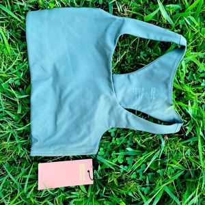 Girlfriend Collective Paloma Bra Thyme NWT Small